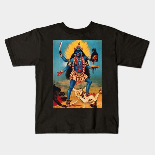 Goddess Kali Kids T-Shirt by artpirate